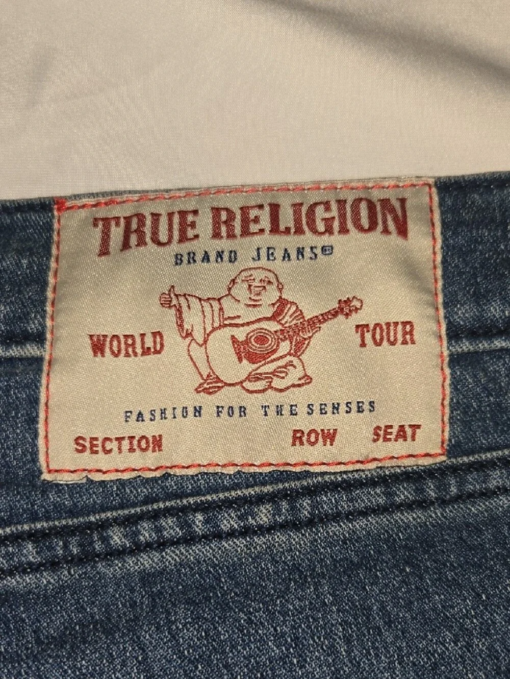 True Religion Dark Blue Skinny Biker Jeans